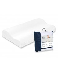 Oreiller cervical ergonomique mémoire de forme 55x30 cm Visco cervical