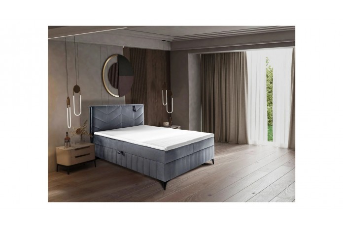 Lit boxspring matelas et sur matelas inclus continental SIA
