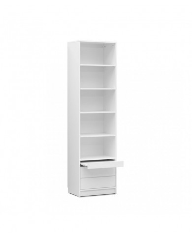 Colonne haute étagères avec tiroirs et tablette 60 cm - Roma DeLuxe