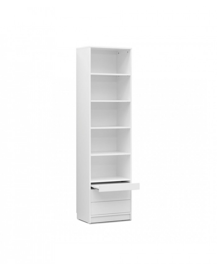 Colonne haute étagères avec tiroirs et tablette 60 cm - Roma DeLuxe