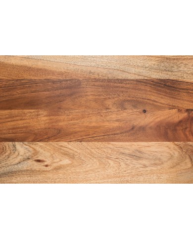 Table basse style industriel bois d'acacia massif 35mm RAW