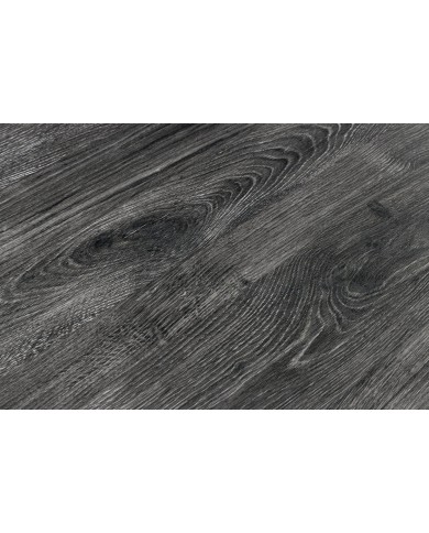Table à manger aspect chêne sauvage blanchi gris 160 cm OAKLAND