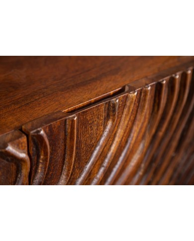 Buffet avec reliefs en bois de manguier 3D 160 cm ECLAT