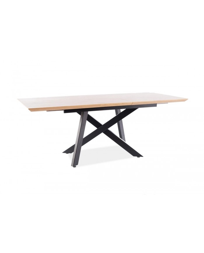 Table Extensible  Design Chêne/Noir CAPITOL : jusque 10 convives