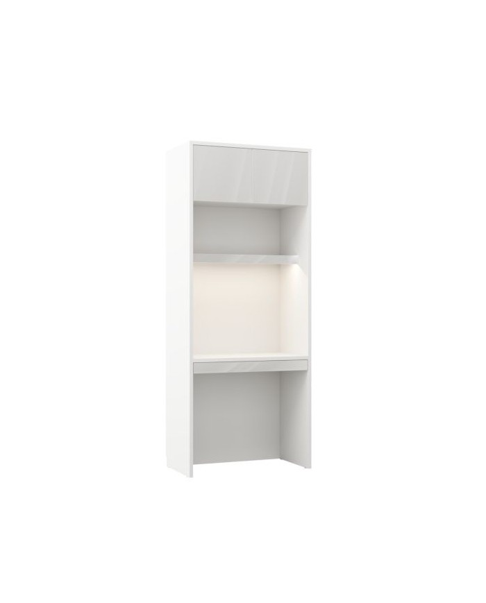 Armoire bureau étagères avec tiroir et LEDs intégrées 90 cm - Barcelone