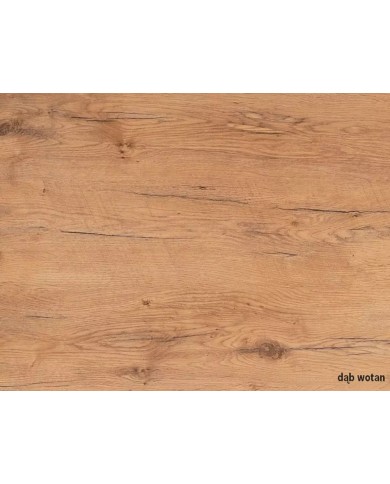 Table design extensible teinte chêne et blanc 80x120 (160) cm DUALIS