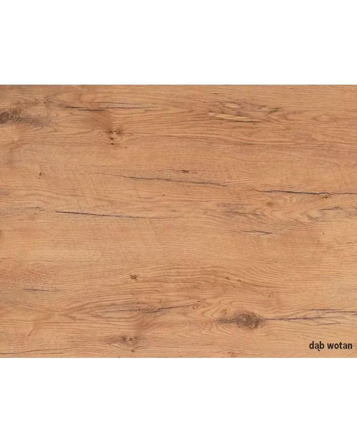 Table design extensible teinte chêne et blanc 80x120 (160) cm DUALIS
