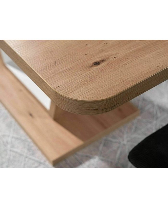 Table extensible design 120(160)x80 cm Nigel : remise immédiate promo 100.00€