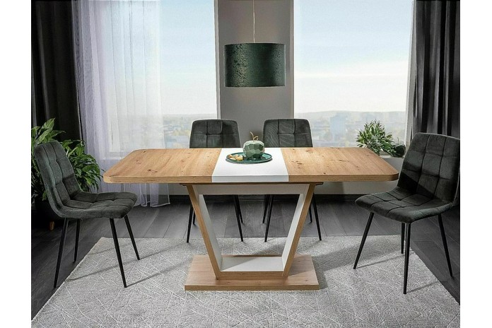 Table extensible design 120(160)x80 cm Nigel : remise immédiate promo 100.00€