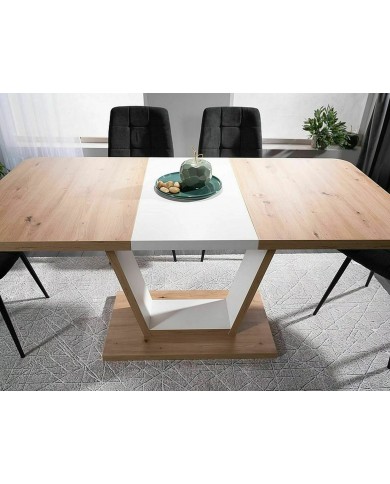Table extensible design 120(160)x80 cm Nigel : remise immédiate promo 100.00€