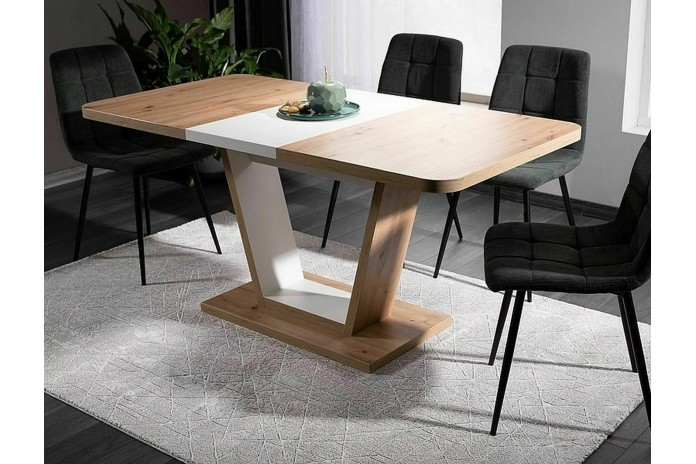 Table extensible design 120(160)x80 cm Nigel : remise immédiate promo 100.00€