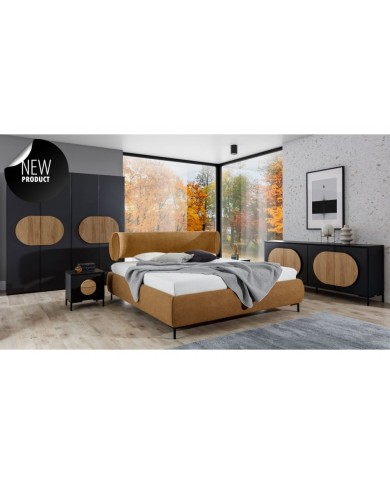 Commode Novilla 2 portes – Élégance Graphique & Rangement Spacieux