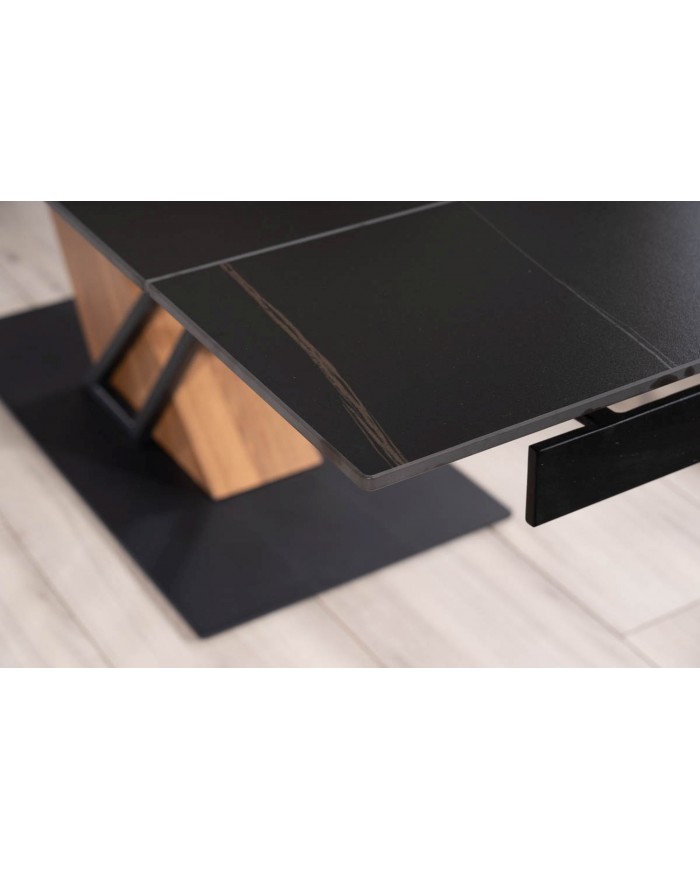 Table extensible plateau céramique 160(220)x90 cm GENESE + 4 chaises Rick pour 1€ de plus !