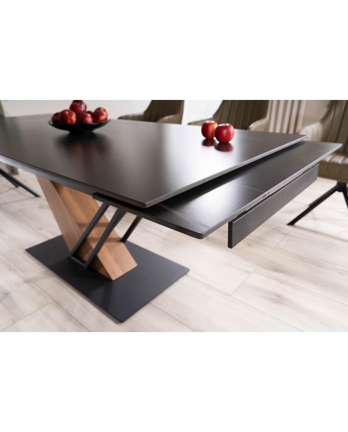 Table extensible plateau céramique 160(220)x90 cm GENESE + 4 chaises Rick pour 1€ de plus !