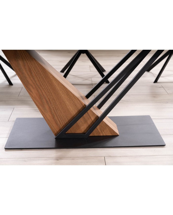 Table extensible plateau céramique 160(220)x90 cm GENESE + 4 chaises Rick pour 1€ de plus !