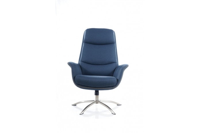 Fauteuil Design ultra confort avec repose pieds Reagan