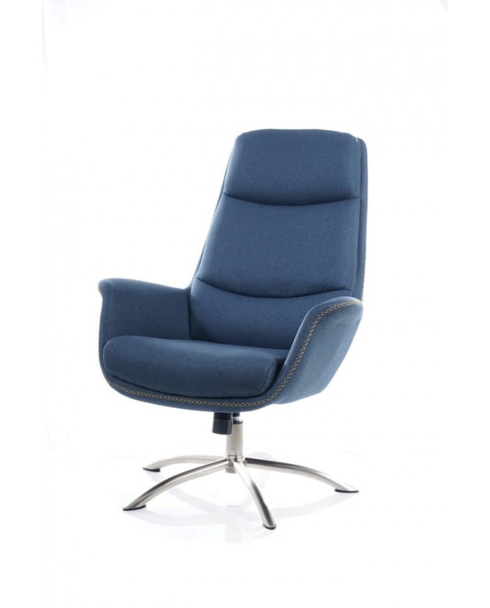 Fauteuil Design ultra confort avec repose pieds Reagan