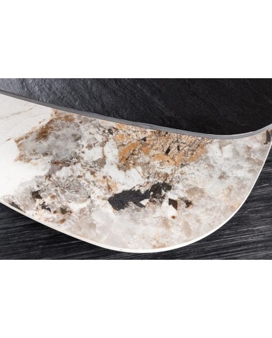 Table basse en céramique à plateaux rotatifs 95-160 cm SFERA