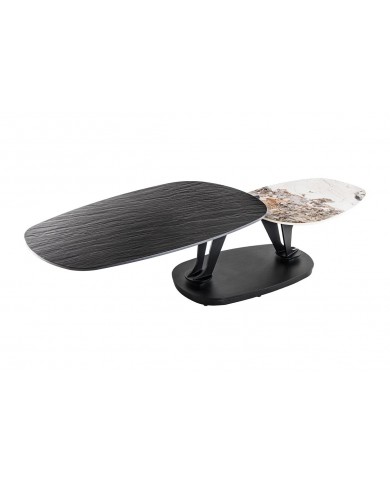 Table basse en céramique à plateaux rotatifs 95-160 cm SFERA