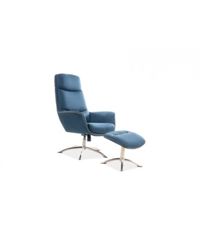 Fauteuil Design ultra confort avec repose pieds Reagan