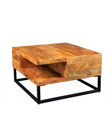Table Basse CUBO – L'Élégance du Bois Massif et du Design Artisanal