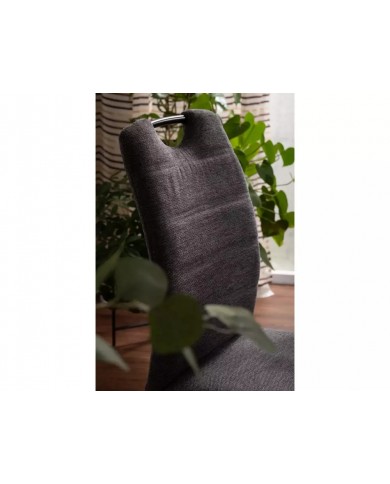 Chaise tissu ou velours avec poignée et pieds métal RICK – Élégance et Confort au Quotidien