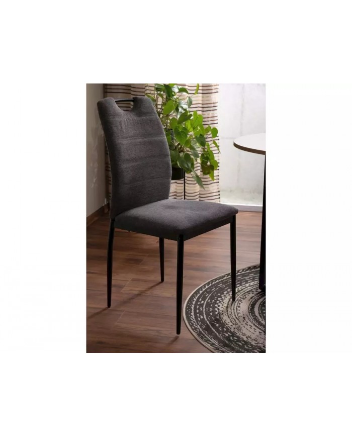 Chaise tissu ou velours avec poignée et pieds métal RICK – Élégance et Confort au Quotidien