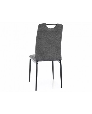 Chaise tissu ou velours avec poignée et pieds métal RICK – Élégance et Confort au Quotidien