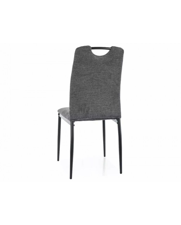 Chaise tissu ou velours avec poignée et pieds métal RICK – Élégance et Confort au Quotidien