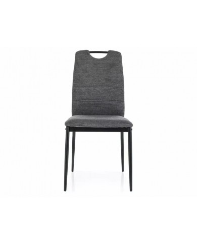 Chaise tissu ou velours avec poignée et pieds métal RICK – Élégance et Confort au Quotidien