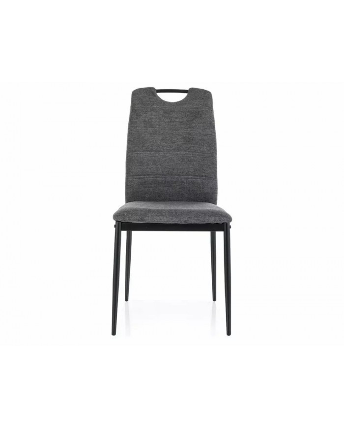 Chaise tissu ou velours avec poignée et pieds métal RICK – Élégance et Confort au Quotidien