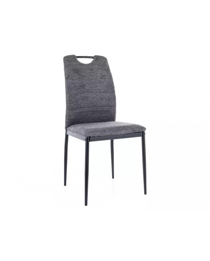 Chaise tissu ou velours avec poignée et pieds métal RICK – Élégance et Confort au Quotidien