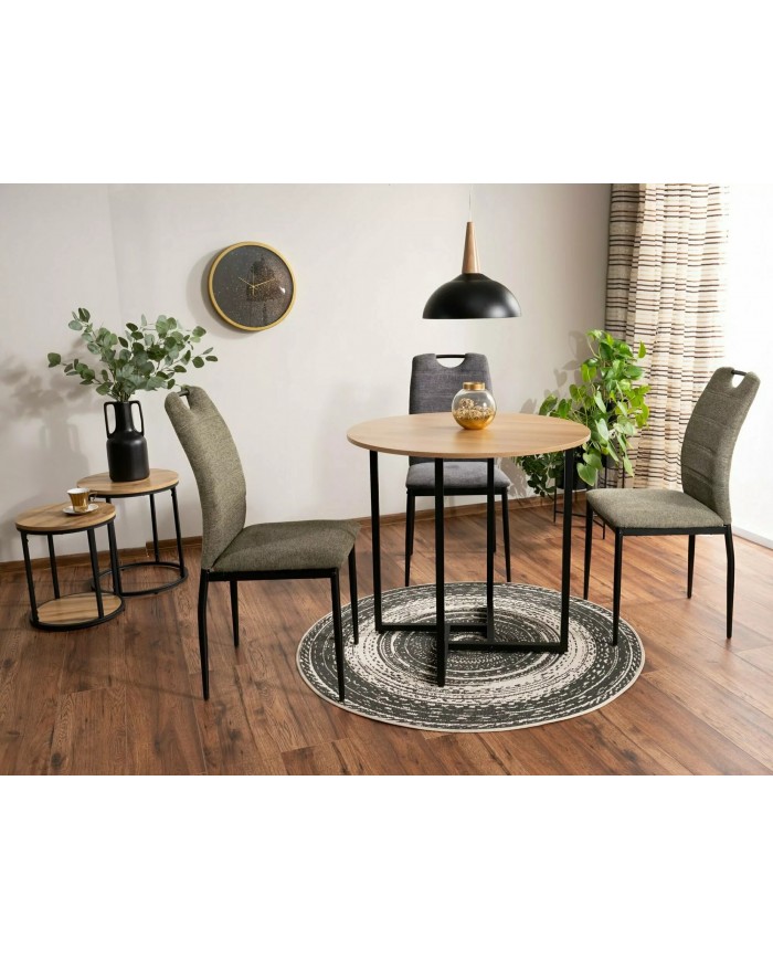 Table extensible plateau céramique 160(220)x90 cm GENESE + 4 chaises Rick pour 1€ de plus !