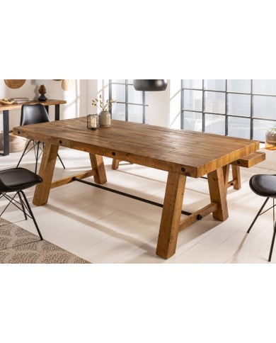 Table à manger en bois massif 200 cm FINN