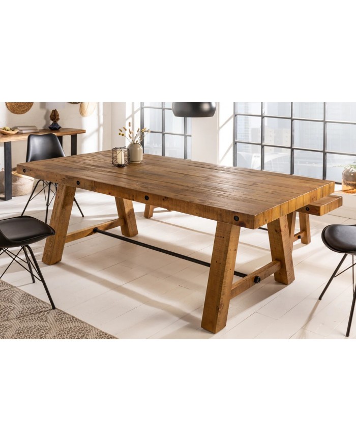 Table à manger en bois massif 200 cm FINN