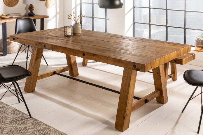 Table à manger en bois massif 200 cm FINN