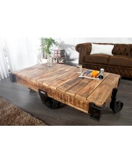 Table basse en bois massif 110 cm IRONWOOD