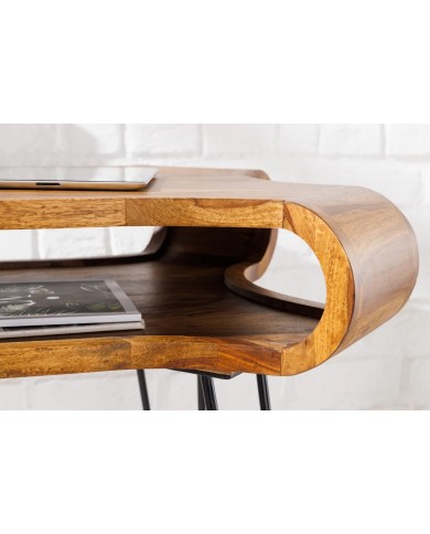 Bureau design en bois massif 120 cm HARMONY WOOD