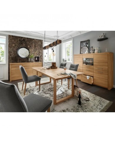 Table chêne massif Huilé transparent 180 x 90 Collection Prestige II