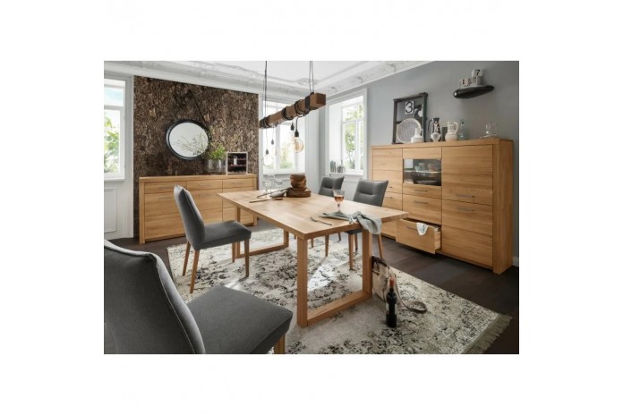 Table chêne massif Huilé transparent 180 x 90 Collection Prestige II