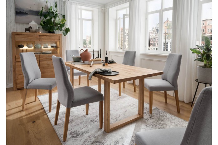 Table chêne massif Huilé transparent 180 x 90 Collection Prestige II