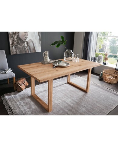 Table chêne massif Huilé transparent 180 x 90 Collection Prestige II