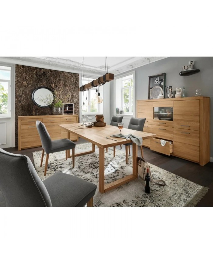 Table chêne massif Huilé transparent 200 x 100 cm Collection Prestige II