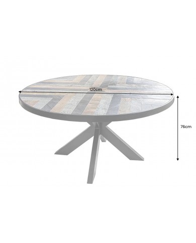 Table aspect pierre naturelle ronde TERRA LUXE