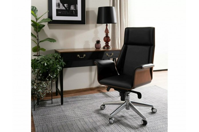 Fauteuil de bureau pivotant à roulettes Design Alabama