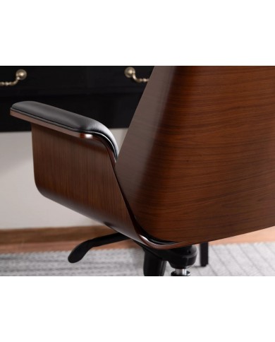 Fauteuil de bureau pivotant à roulettes Design Alabama