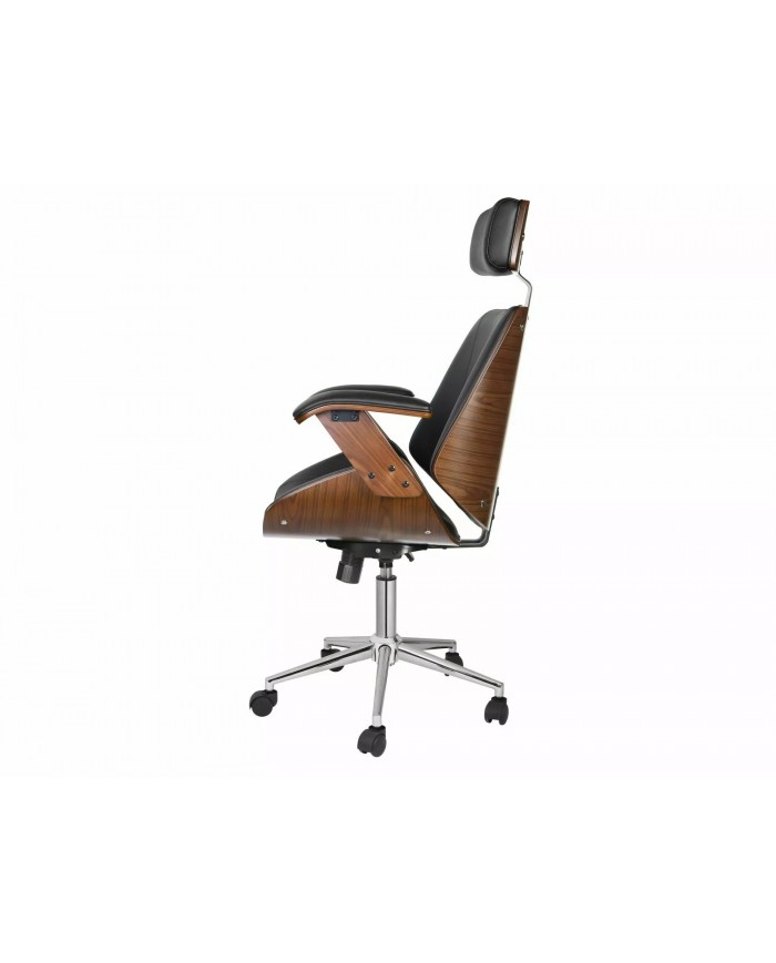 Fauteuil de bureau Design Luxe pivotant avec repose tête Kansas
