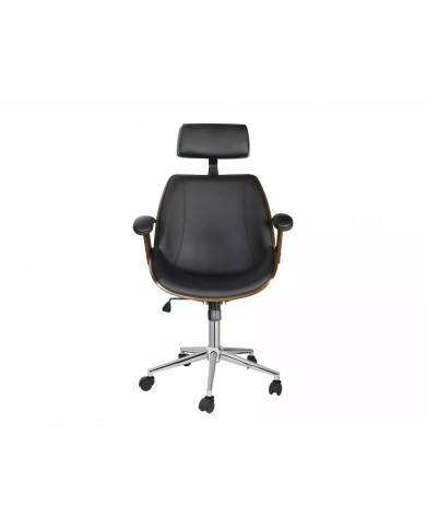 Fauteuil de bureau Design Luxe pivotant avec repose tête Kansas