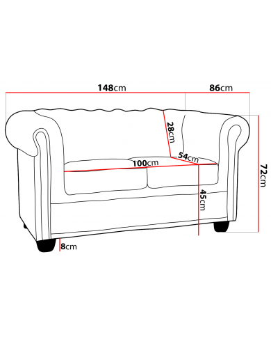 Ensemble de 3 Chesterfield 3+2+1 FELIX  élégance, confort et qualité Offre spéciale Lot