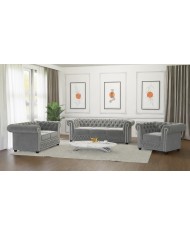 Ensemble de 3 Chesterfield 3+2+1 FELIX  élégance, confort et qualité Offre spéciale Lot